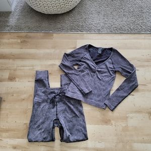 Vs pink seamless jogger set small